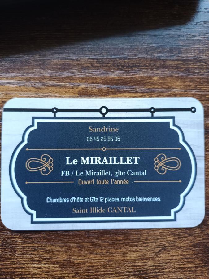 Le Miraillet, Chambre Hote Saint-Illide Экстерьер фото